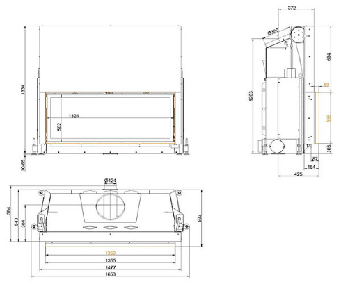Brunner Architektur-Kamin 53/135_1 Brunner Architektur-Kamin 53/135_1