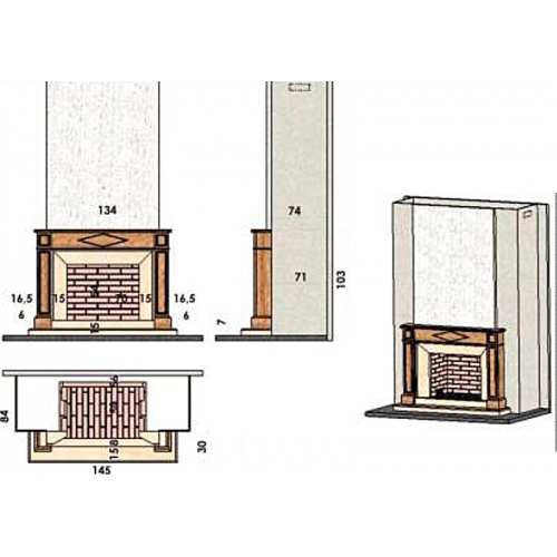 Каминная Облицовка  Chazelles Epernay_1 Каминная Облицовка  Chazelles Epernay_1