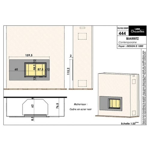 Каминная Облицовка  Chazelles Biarritz_1 Каминная Облицовка  Chazelles Biarritz_1
