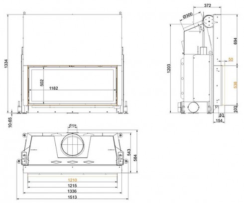 Brunner Architektur-Kamin 53/121_1 Brunner Architektur-Kamin 53/121_1