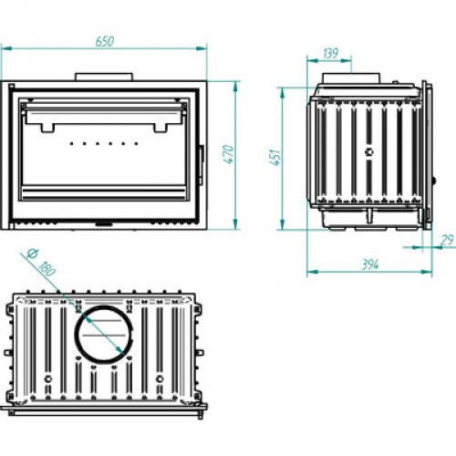 Каминная топка Ferlux C-18 Air ext_2 Каминная топка Ferlux C-18 Air ext_2