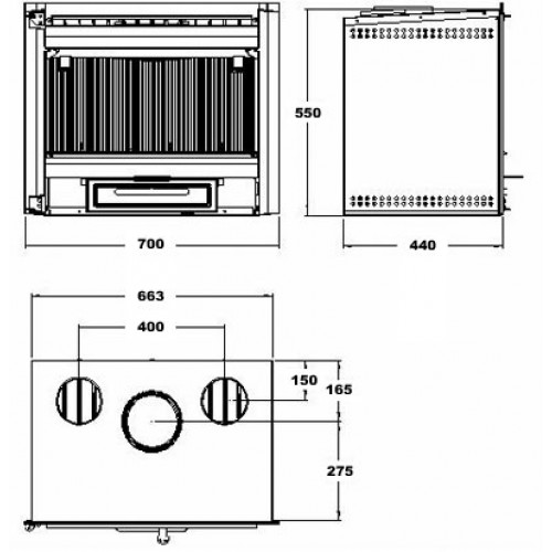 Каминная топка Hergom C-10 N Plane_2 Каминная топка Hergom C-10 N Plane_2