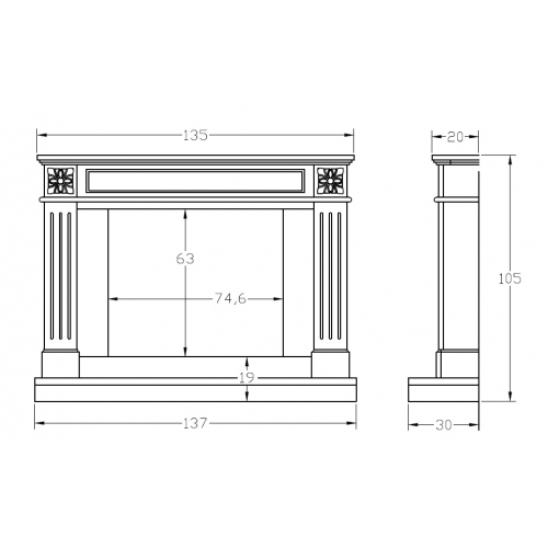 Портал для камина Carmona CM-48_1 Портал для камина Carmona CM-48_1