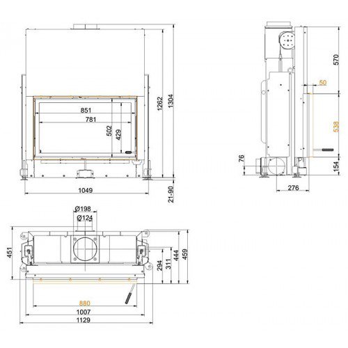 Каминная топка Brunner Stil-kamine 53/88 K (уменьшенная топка)_2 Каминная топка Brunner Stil-kamine 53/88 K (уменьшенная топка)_2