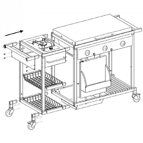 Газовый гриль Palazzetti Mr. Chef, модуль «Плита»_3 Газовый гриль Palazzetti Mr. Chef, модуль «Плита»_3