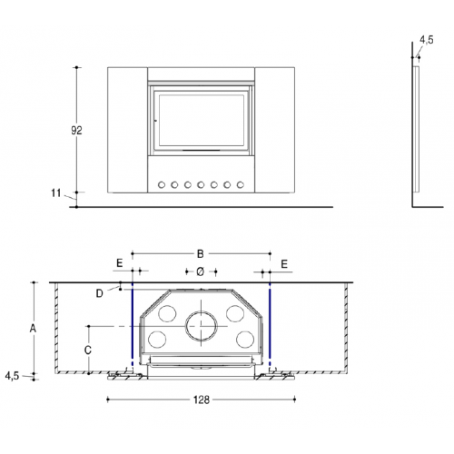 Каминная облицовка Piazzetta Vision_2 Каминная облицовка Piazzetta Vision_2