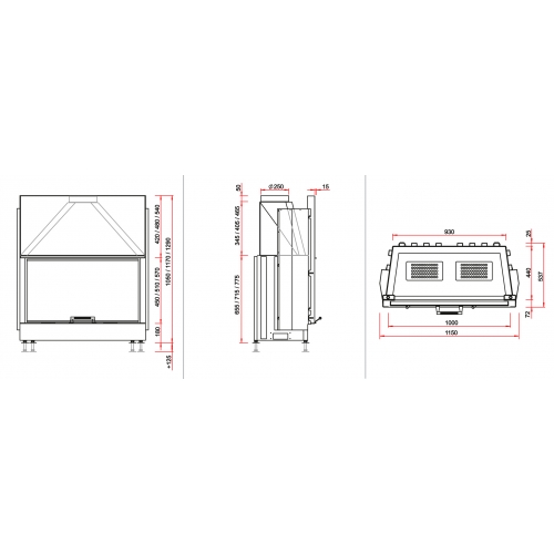 Каминная топка RoodLine Line 10057h_1 Каминная топка RoodLine Line 10057h_1