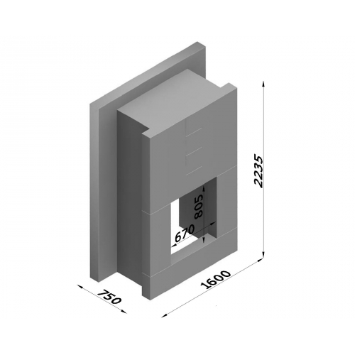 Каминная облицовка Glivi Тасмания_1 Каминная облицовка Glivi Тасмания_1