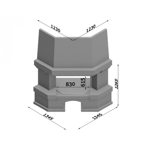 Каминная облицовка Glivi Латгалия_1 Каминная облицовка Glivi Латгалия_1