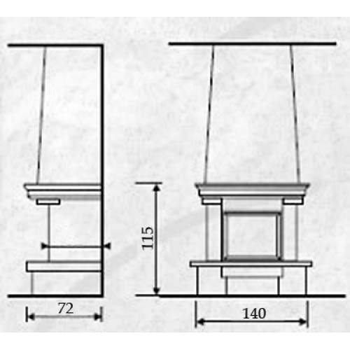 Каминная Облицовка MadeIra Alexandria_1 Каминная Облицовка MadeIra Alexandria_1