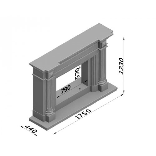 Каминная облицовка Glivi Копенгаген_1 Каминная облицовка Glivi Копенгаген_1