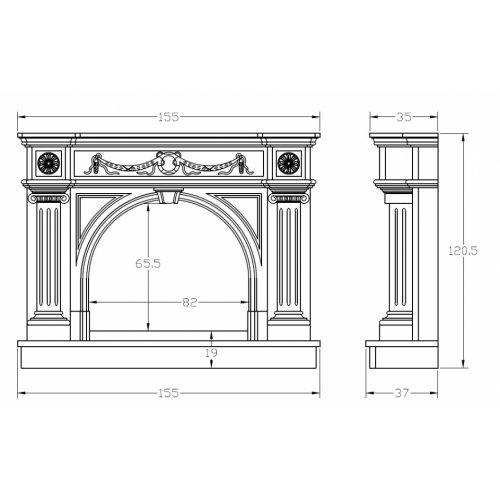 Портал для камина Carmona CM-23_1 Портал для камина Carmona CM-23_1