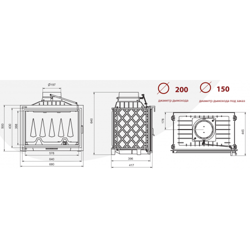 Каминная топка Technical PanTherm Optimum_2 Каминная топка Technical PanTherm Optimum_2