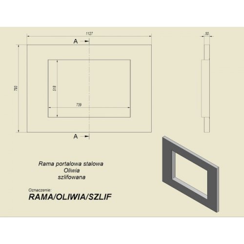Каминный портал Kratki Szlif для топок Oliwia, Wiktor_1 Каминный портал Kratki Szlif для топок Oliwia, Wiktor_1