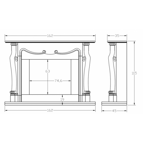 Портал для камина Carmona CM-69_1 Портал для камина Carmona CM-69_1