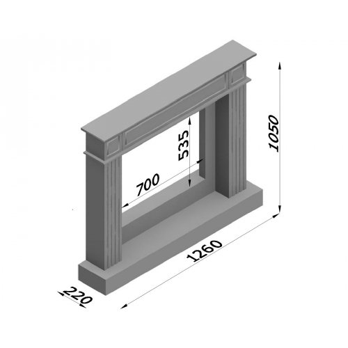 Каминная облицовка Glivi Стейнвей_1 Каминная облицовка Glivi Стейнвей_1