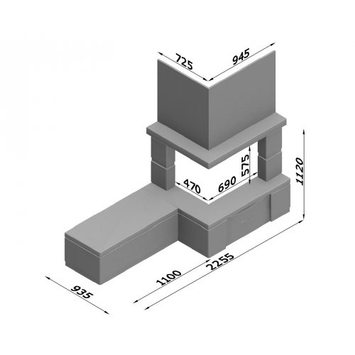 Каминная облицовка Glivi Сан-Ремо_1 Каминная облицовка Glivi Сан-Ремо_1
