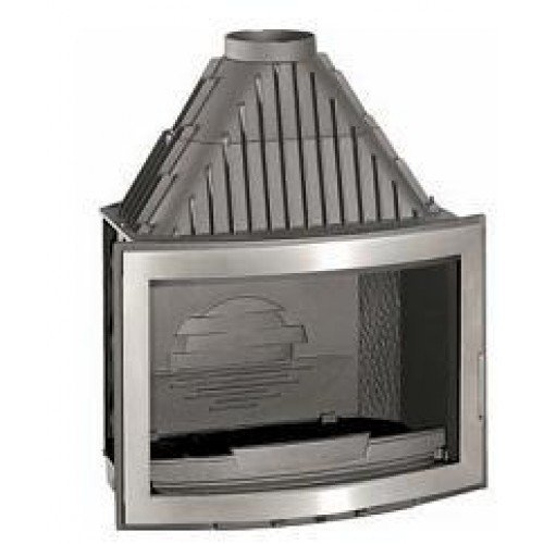 Каминная топка Laudel Панорамик 800 inox_0 Каминная топка Laudel Панорамик 800 inox_0