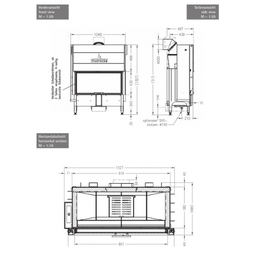 Каминная топка Spartherm Varia Ah 4S 2_1 Каминная топка Spartherm Varia Ah 4S 2_1