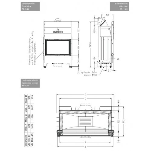 Каминная топка Spartherm Varia M 80h 4S_1 Каминная топка Spartherm Varia M 80h 4S_1