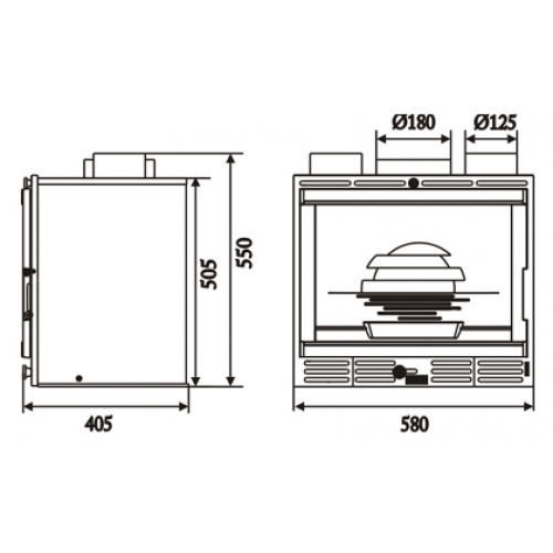 Каминная топка Laudel 600 turbo (Турбо 600)_1 Каминная топка Laudel 600 turbo (Турбо 600)_1