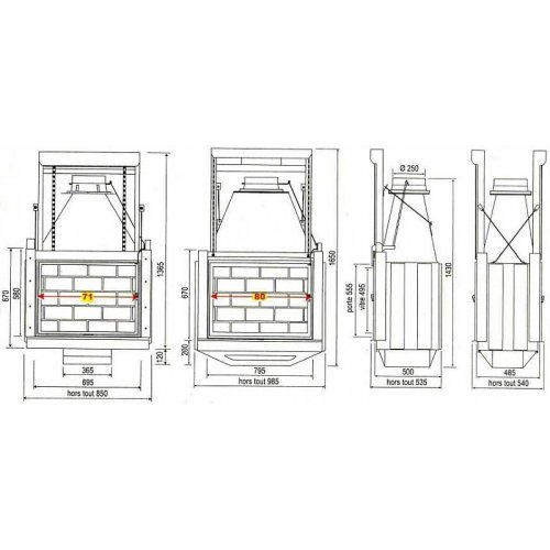 Каминная топка Seguin Horizon 71см_1 Каминная топка Seguin Horizon 71см_1