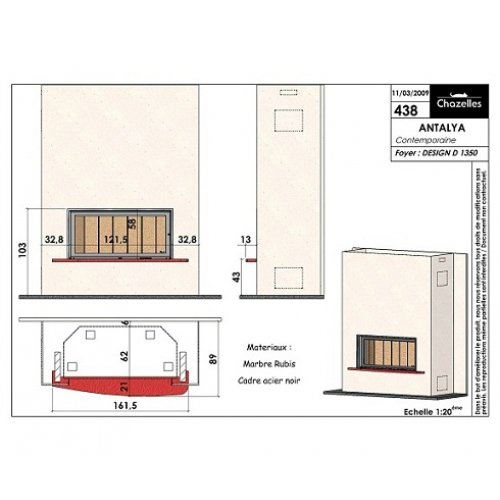 Каминная Облицовка  Chazelles Antalya_1 Каминная Облицовка  Chazelles Antalya_1