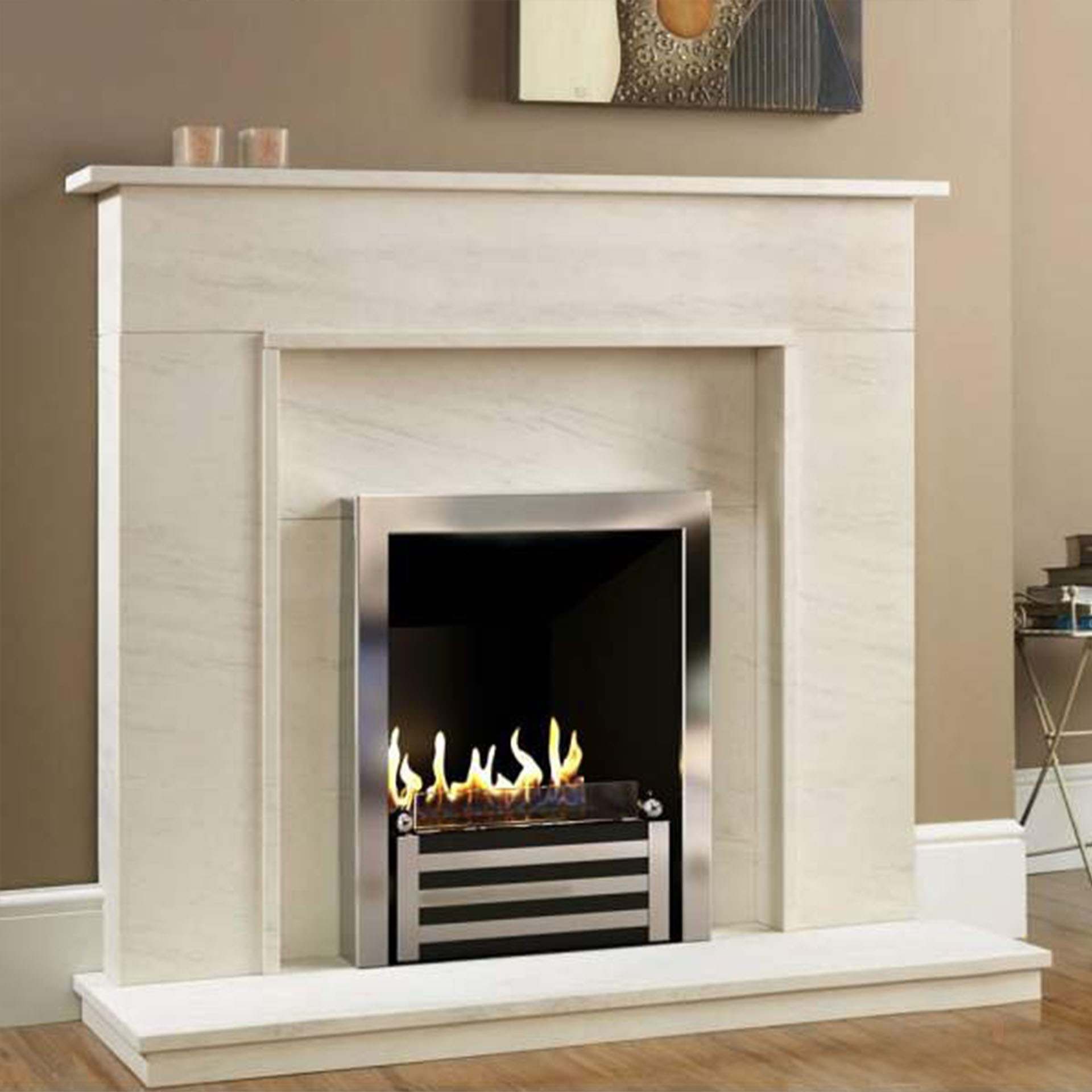 Мраморные биокамины в интерьере