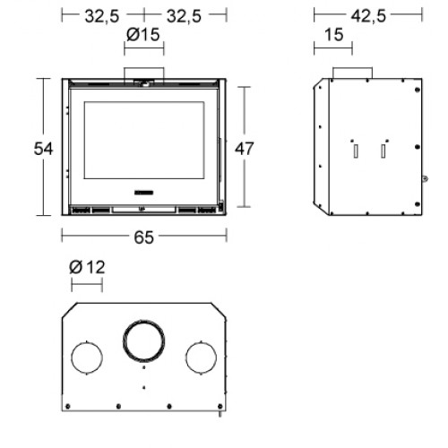 Каминная топка Piazzetta IL 65/54_2 Каминная топка Piazzetta IL 65/54_2