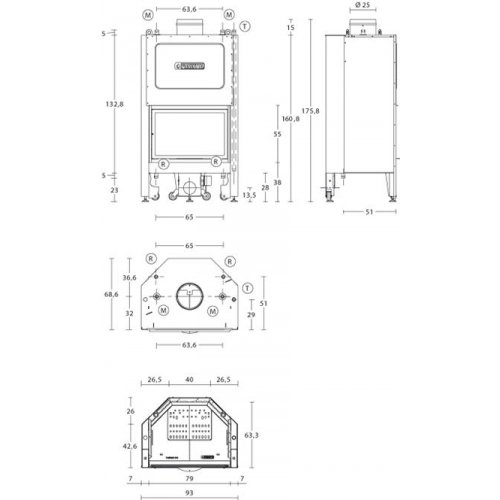 Каминная топка Piazzetta MT 610_1 Каминная топка Piazzetta MT 610_1