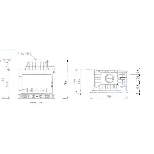 Каминная топка Fabrilor Deco 750_1 Каминная топка Fabrilor Deco 750_1