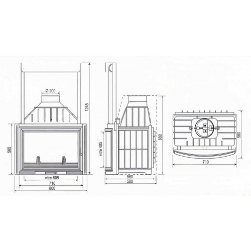 Каминная топка Seguin Panoramic_2 Каминная топка Seguin Panoramic_2