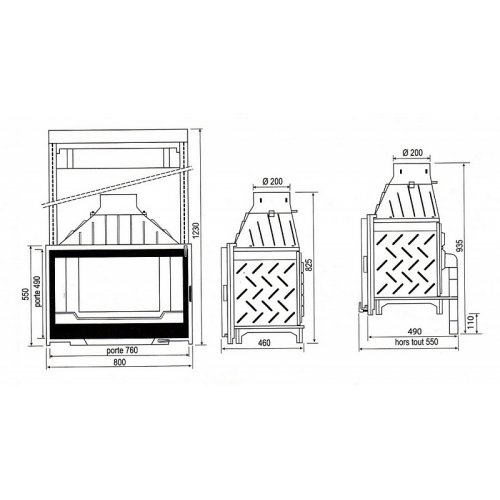 Каминная топка Seguin Visio 8_2 Каминная топка Seguin Visio 8_2