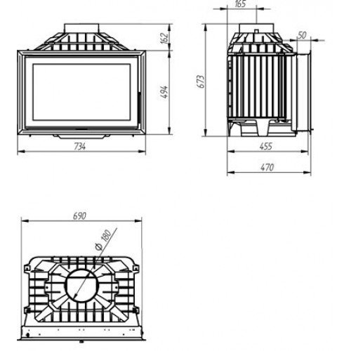 Каминная топка Ferlux C-41_1 Каминная топка Ferlux C-41_1