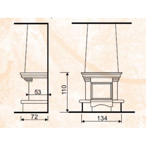 Каминная облицовка Andalusia Isabel_1 Каминная облицовка Andalusia Isabel_1
