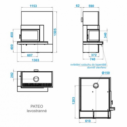 Каминная облицовка ABX Pateo_1 Каминная облицовка ABX Pateo_1