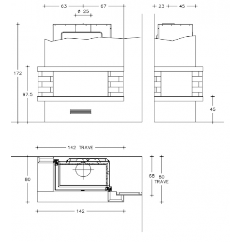Каминная облицовка Piazzetta Berlino_1 Каминная облицовка Piazzetta Berlino_1