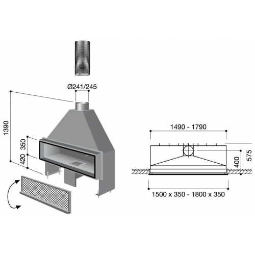 Камин дровяной Focus Neofocus_3 Камин дровяной Focus Neofocus_3