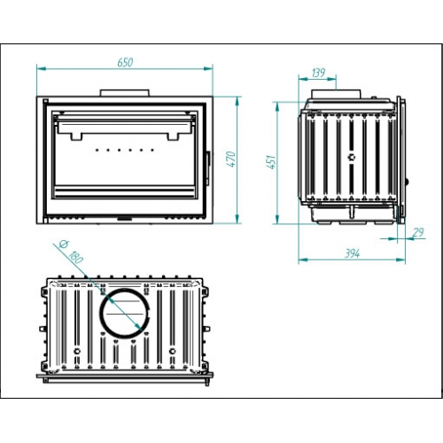 Каминная топка Ferlux C-18_1 Каминная топка Ferlux C-18_1