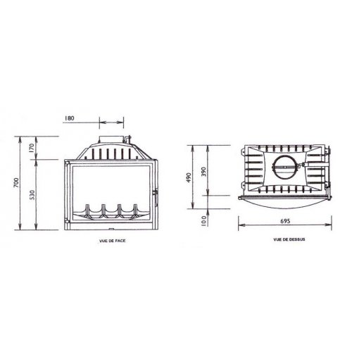 Каминная топка Fabrilor Deco 735_1 Каминная топка Fabrilor Deco 735_1