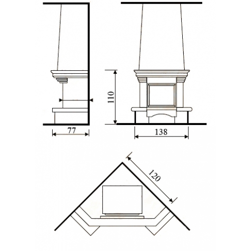 Каминная Облицовка MadeIra Adelina_1 Каминная Облицовка MadeIra Adelina_1