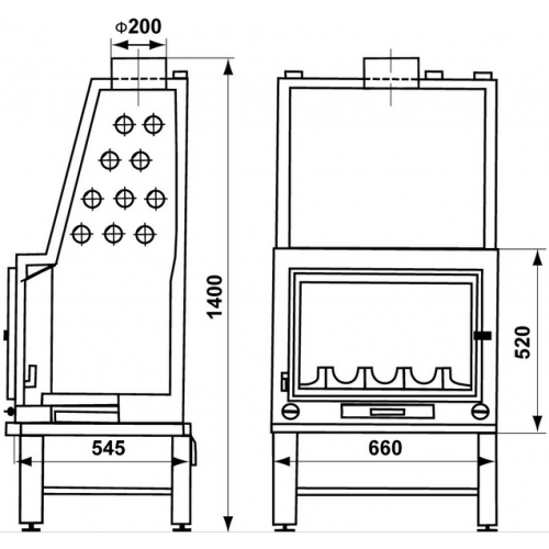 Каминная топка Tarnava AquaTar Verto 24_1 Каминная топка Tarnava AquaTar Verto 24_1
