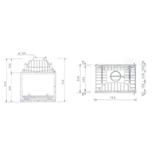 Каминная топка Fabrilor Deco 815 DF BR_1 Каминная топка Fabrilor Deco 815 DF BR_1