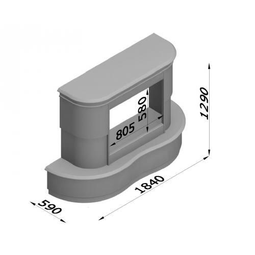 Каминная облицовка Glivi Джорджия_1 Каминная облицовка Glivi Джорджия_1