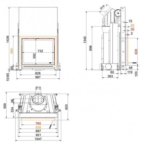 Каминная топка Brunner Stil-kamine 62/76 K (уменьшенная топка)_2 Каминная топка Brunner Stil-kamine 62/76 K (уменьшенная топка)_2