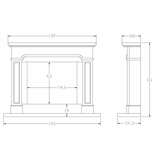 Портал для камина Carmona CM-38_1 Портал для камина Carmona CM-38_1
