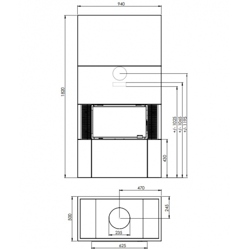 Каминная облицовка Nordpeis Panama_1 Каминная облицовка Nordpeis Panama_1