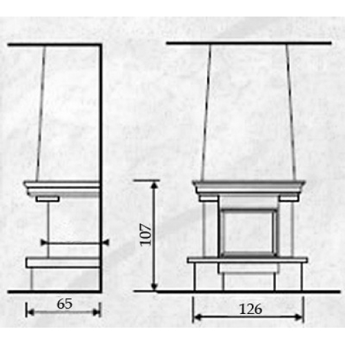 Каминная облицовка Andalusia Tamiza_1 Каминная облицовка Andalusia Tamiza_1