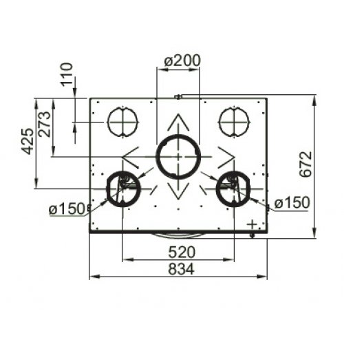 Каминная топка La Nordica Monoblocco 750 Flat Cast Iron_1 Каминная топка La Nordica Monoblocco 750 Flat Cast Iron_1