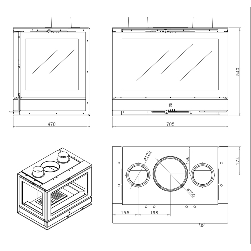 Каминная топка Rocal RCr 70 TC Classic_2 Каминная топка Rocal RCr 70 TC Classic_2